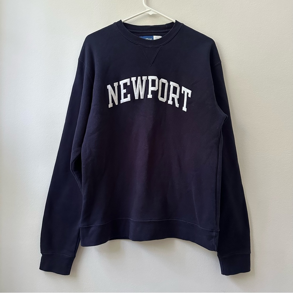 Newport Rhode Island Navy Pullover Sweater Size M | Coastal Classic